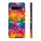 Bespattered Facade Rainbow Ink Circles Tough Case