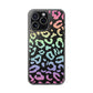 Bespattered Facade Pastel Rainbow Leopard Clear Case