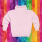 Bespattered Facade Rainbow Proud LGBTQ+ Pride Embroidered Full-Zip Hoodie