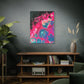 Bespattered Facade Fluid Art Abstract Painting Stretched Matte Canvas Art Prints | Multiple Sizes