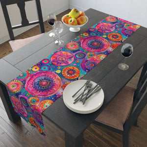 Bespattered Facade Colorful Circles Table Runner (2 sizes)
