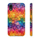 Bespattered Facade Rainbow Ink Circles Tough Case