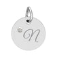 CUSTOM Birthstone Circle Charm — Personalized Initial Necklace Pendant
