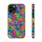 Bespattered Facade Bright Rainbow Flowers Impact-Resistant Case