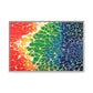Bespattered Facade Rainbow Seaside Framed Canvas Art Print | 3 Frame Colors | Multiple Sizes