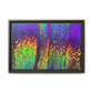 Bespattered Facade Neon Lava Framed Canvas Art Print | 3 Frame Colors | Multiple Sizes