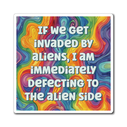 Bespattered Facade "Take Me to Their Leader" Refrigerator Magnet
