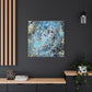 Bespattered Facade Fluid Art Abstract Painting Stretched Matte Canvas Art Prints | Multiple Sizes