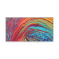 Bespattered Facade Rainbow Rings Framed Canvas Art Print | 3 Frame Colors | Multiple Sizes