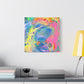 Bespattered Facade Fluid Art Abstract Painting Stretched Matte Canvas Art Prints | Multiple Sizes