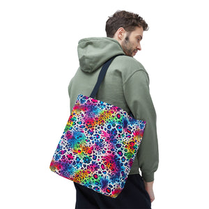 Bespattered Facade Neon Animal Print Eco-Friendly Carryall Tote Bag