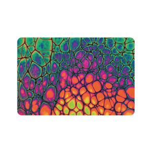 Bespattered Facade Neon Butterfly Pet Food Mat