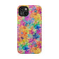 Bespattered Facade Rainbow Stars Impact-Resistant Case