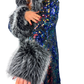 Midnight Smoke Sequin Coat