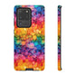 Bespattered Facade Rainbow Ink Circles Tough Case