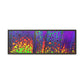 Bespattered Facade Neon Lava Framed Canvas Art Print | 3 Frame Colors | Multiple Sizes