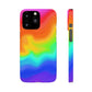 Bespattered Facade Rainbow Heat Map Snap Case