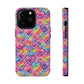 Bespattered Facade Rainbow Graffiti Hearts Impact-Resistant Case