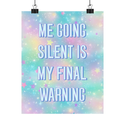 Bespattered Facade "Final Warning" Giclée Archival Matte Paper Prints