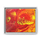 Bespattered Facade Flamin' Hot Framed Canvas Art Print | 3 Frame Colors | Multiple Sizes