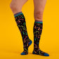 Skate Rink Carpet Knee High Socks - UV Reactive