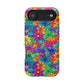 Bespattered Facade Bright Rainbow Flowers Impact-Resistant Case