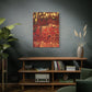 Bespattered Facade Fluid Art Abstract Painting Stretched Matte Canvas Art Prints | Multiple Sizes