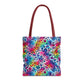 Bespattered Facade Neon Animal Print Eco-Friendly Carryall Tote Bag