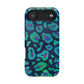 Bespattered Facade Emerald Leopard Impact-Resistant Case