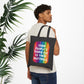 Bespattered Facade Rainbow "Third Butthole Eye" Canvas Tote Bag Reusable Carryall
