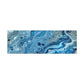 Bespattered Facade Blue Marble Stretched Matte Canvas Art Prints | Multiple Sizes