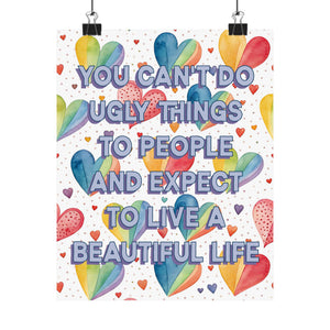 Bespattered Facade "A Beautiful Life" Giclée Archival Matte Paper Prints