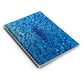 Bespattered Facade Beautiful Blues Spiral Notebook - Lined Pages