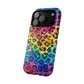 Bespattered Facade Rainbow Watercolor Leopard MagSafe Tough Case