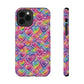 Bespattered Facade Rainbow Graffiti Hearts Impact-Resistant Case