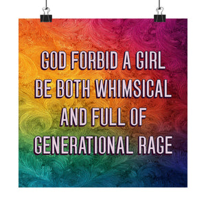 Bespattered Facade "Whimsical and Full of Generational Rage" Giclée Archival Matte Paper Prints