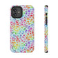 Bespattered Facade Bright Rainbow Leopard Impact-Resistant Case