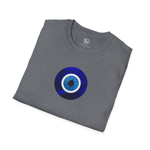 Bespattered Facade Evil Eye Protection Symbol Unisex Softstyle T-Shirt