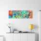Bespattered Facade Rainbow Rings Stretched Matte Canvas Art Prints | Multiple Sizes