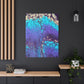 Bespattered Facade Fluid Art Abstract Painting Stretched Matte Canvas Art Prints | Multiple Sizes