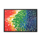 Bespattered Facade Rainbow Seaside Framed Canvas Art Print | 3 Frame Colors | Multiple Sizes