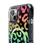 Bespattered Facade Bright Rainbow Leopard MagSafe Clear Impact Case
