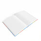 Bespattered Facade Rainbow Hardcover Notebook - Lined Pages