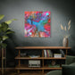 Bespattered Facade Resin Petri Macro Photograph Stretched Matte Canvas Art Prints | Multiple Sizes