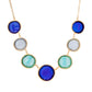 Glass Multi-Coin Motif Necklace