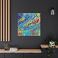 Bespattered Facade Fluid Art Abstract Painting Stretched Matte Canvas Art Prints | Multiple Sizes