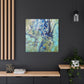 Bespattered Facade Fluid Art Abstract Painting Stretched Matte Canvas Art Prints | Multiple Sizes