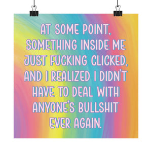 Bespattered Facade "Never Deal with BS Again" Giclée Archival Matte Paper Prints