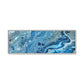 Bespattered Facade Blue Marble Framed Canvas Art Print | 3 Frame Colors | Multiple Sizes