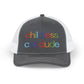 Childless Cat Dude Rainbow Embroidered Snapback Trucker Cap (10 Hat Colors)